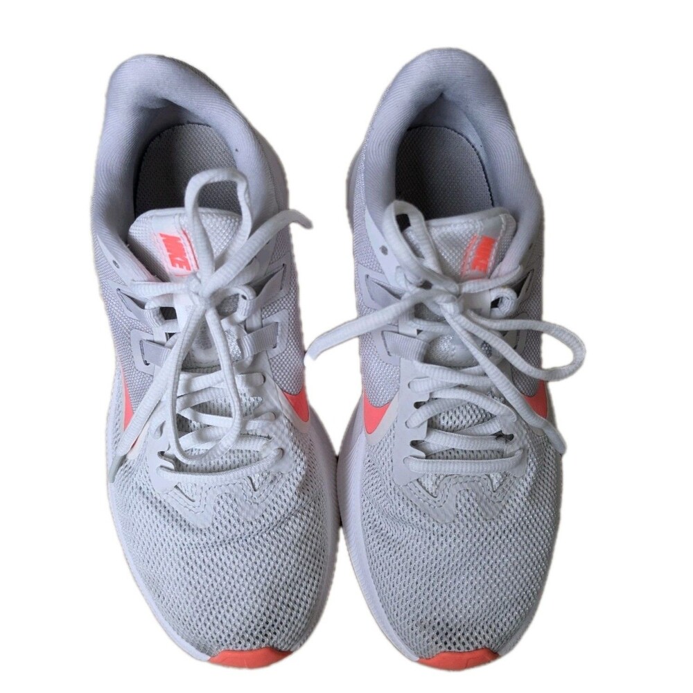 Nike Downshifter 9 Running Shoes Sneakers White Pink, Womens Size 7 - Picture 9 of 10